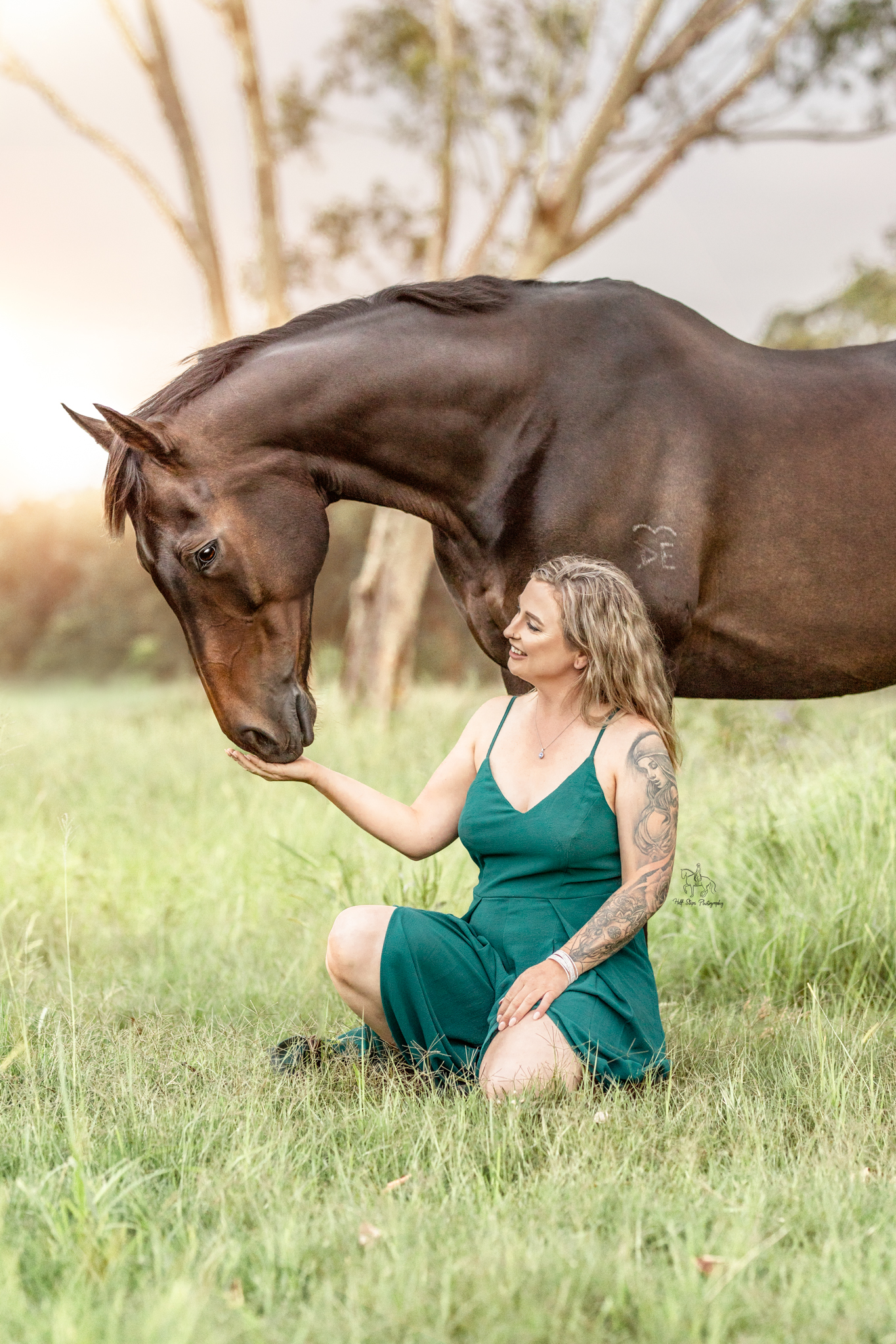 horse and rider in their equine photoshoot